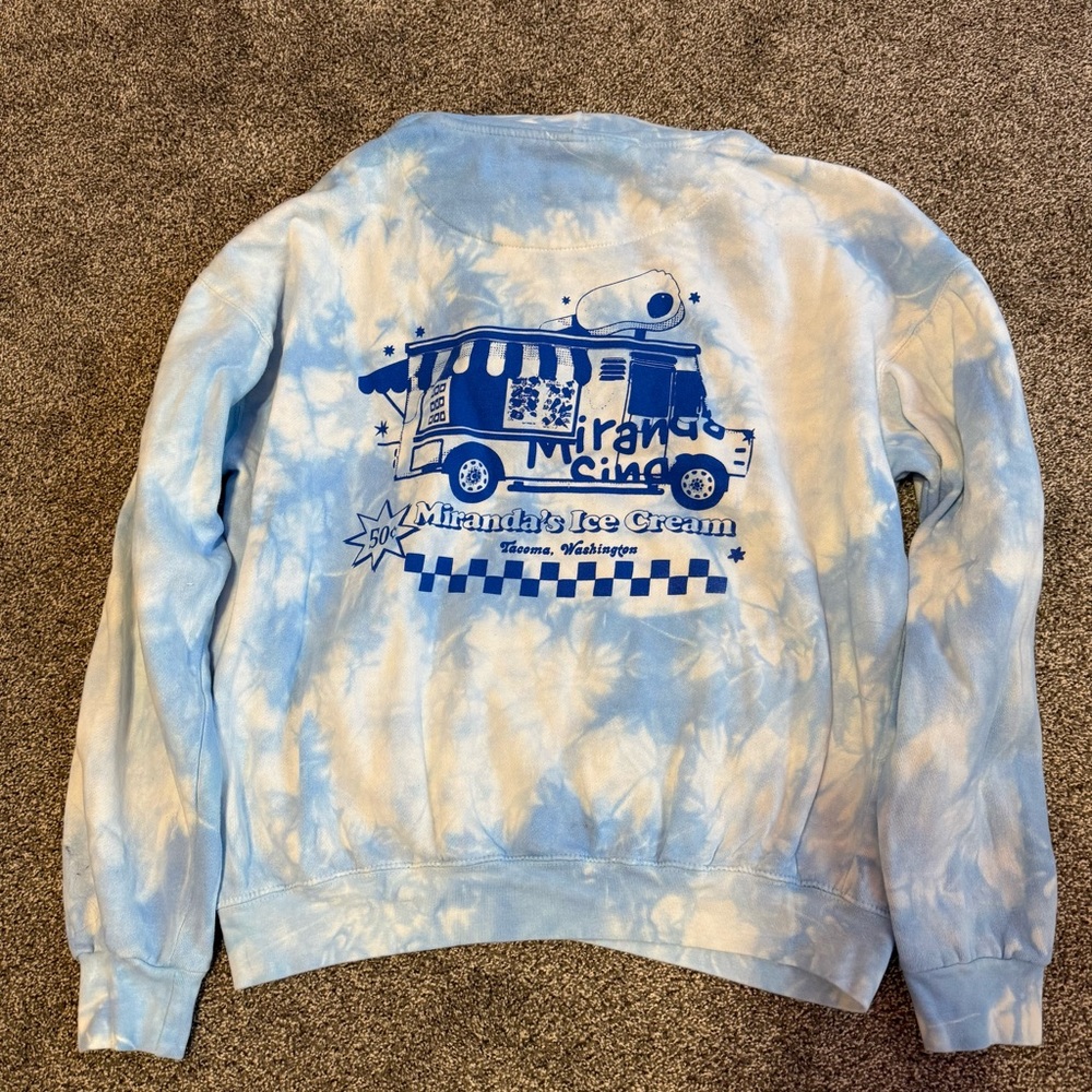 Colleen Ballinger And Miranda Sings Ice Cream Tie Dye Hoodie View 4